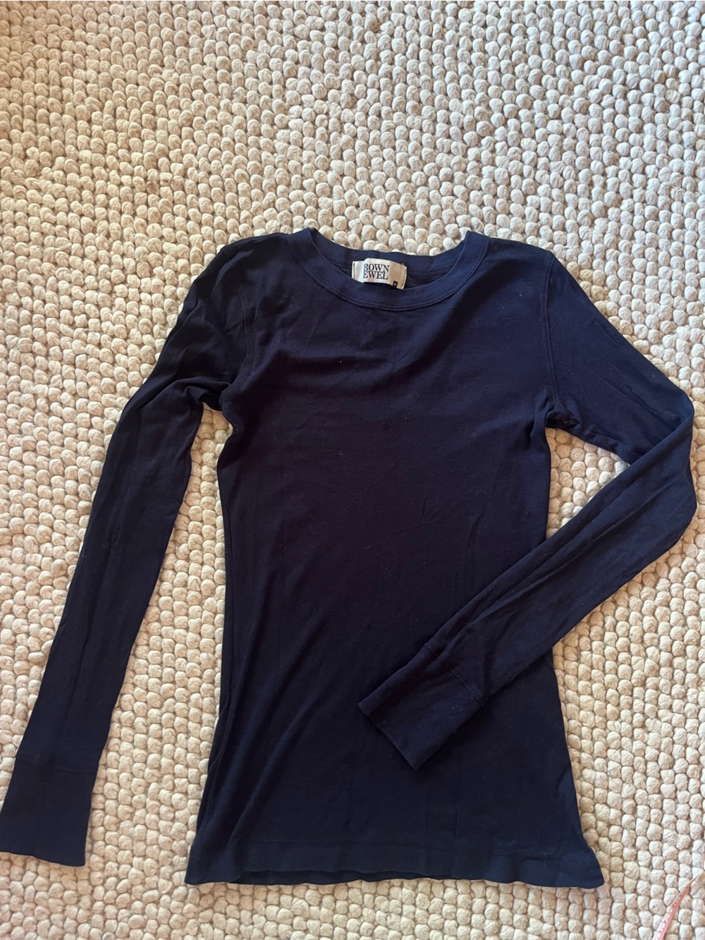 Crown Jewel long sleeve cotton tee
